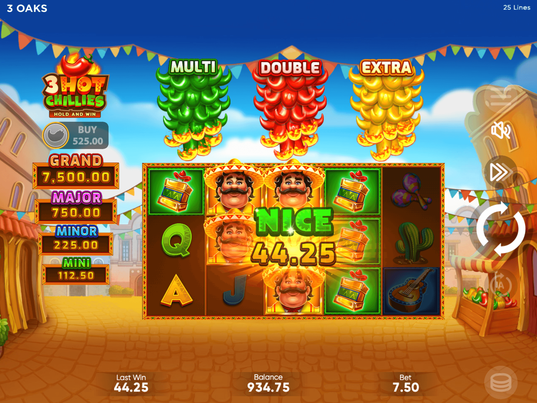 3 Hot Chillies Pokie