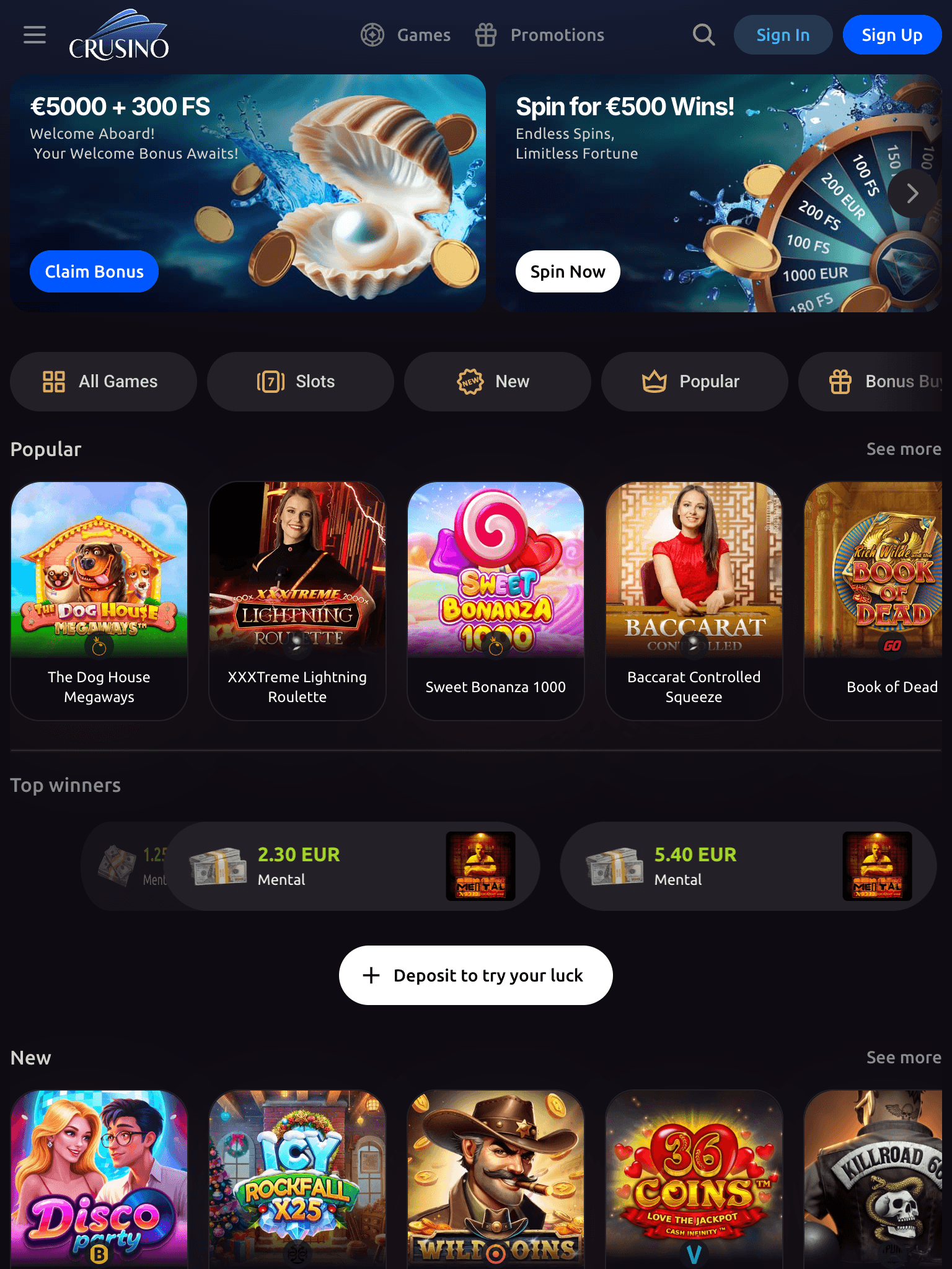 Crusino Casino Design