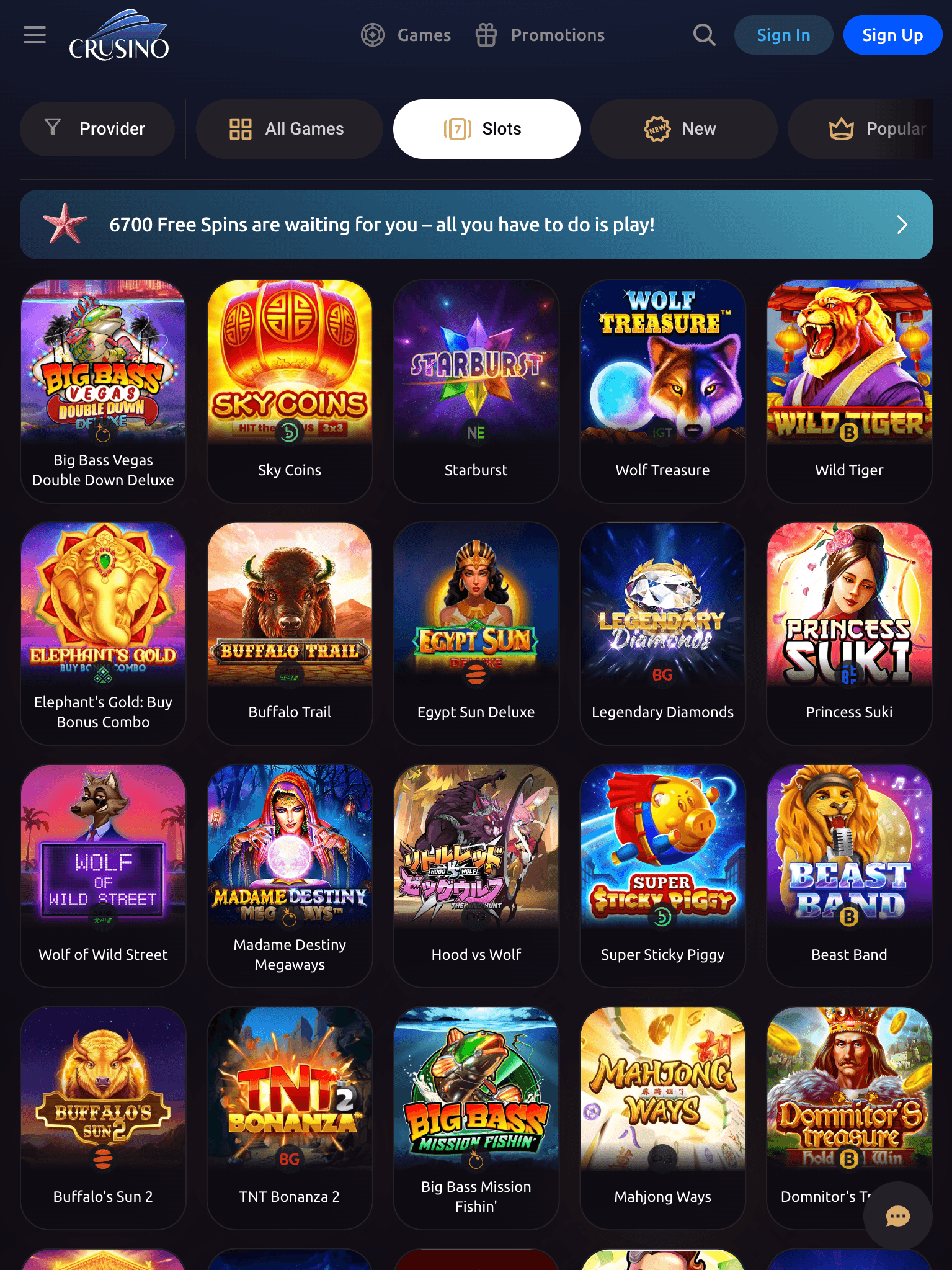 Crusino Casino Online Pokies
