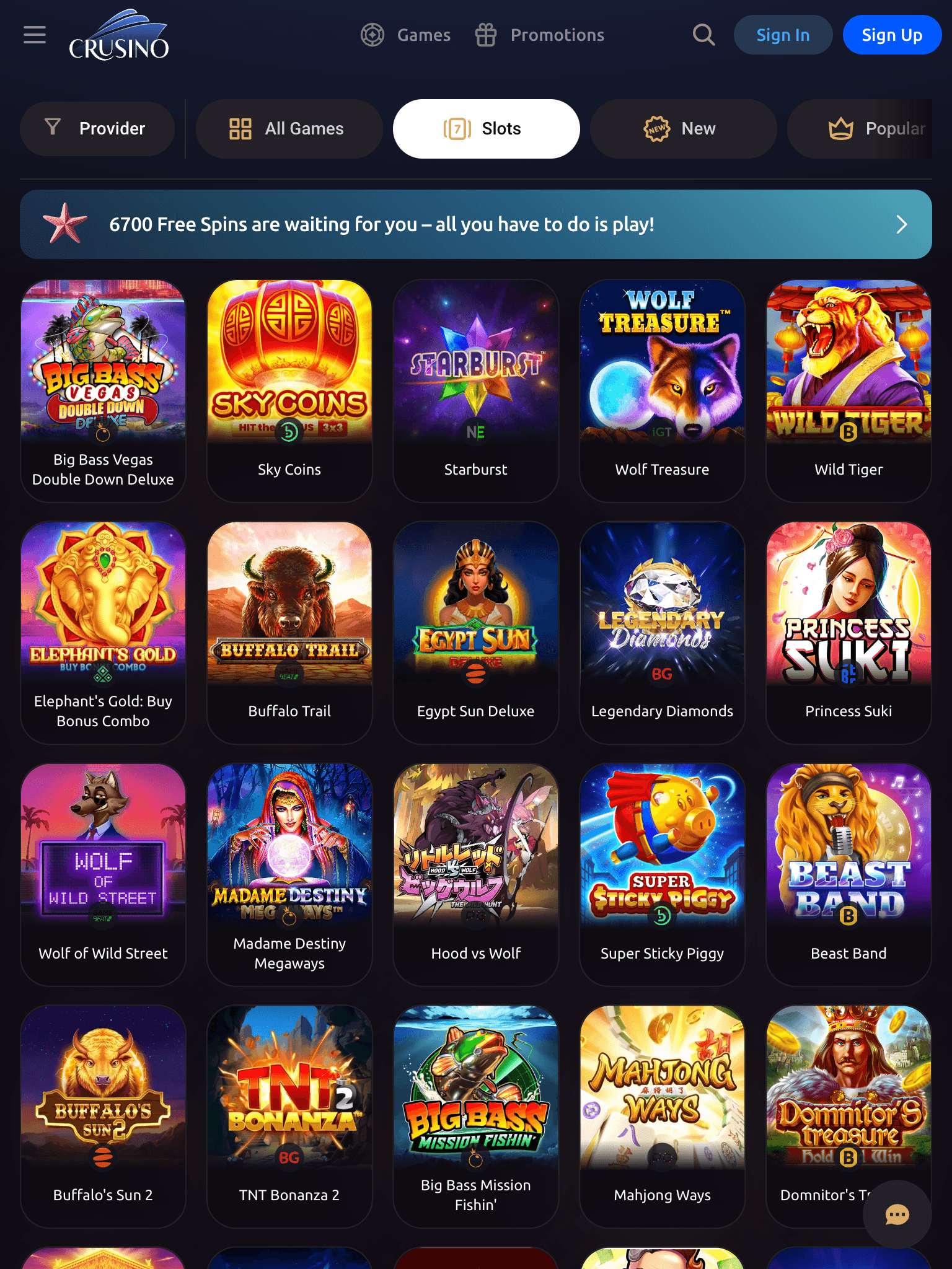 Crusino Casino Online Pokies